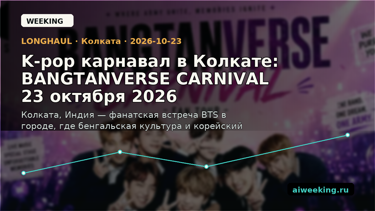 K-pop карнавал в Колкате: BANGTANVERSE CARNIVAL 23 октября 2026